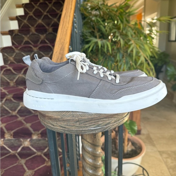 Cole Haan men grand 360 canvas sneaker size 10 very good condition gray - Picture 2 of 13